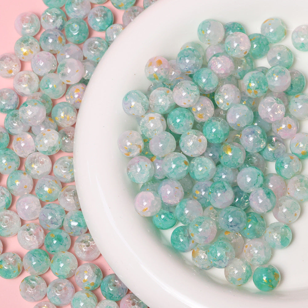 10mm Jade Fragment Glass Beads