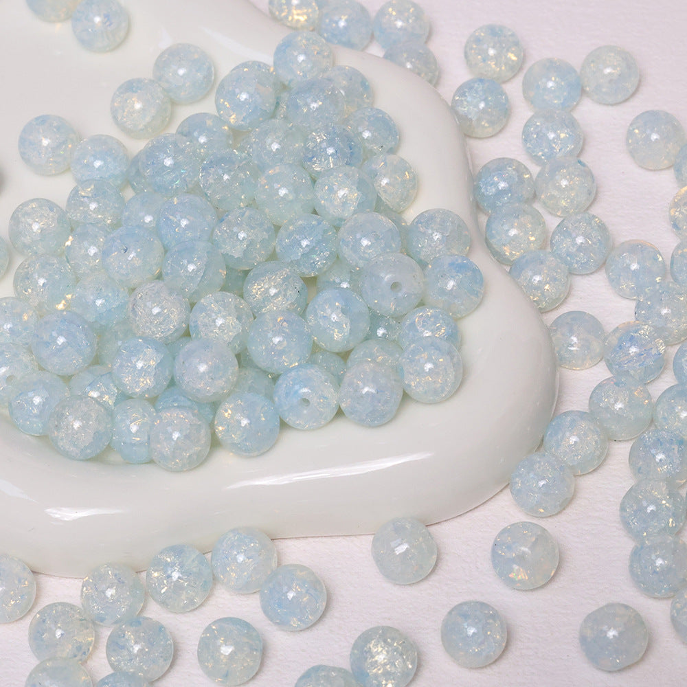 10mm Crackle Beads Jade Glass Beads