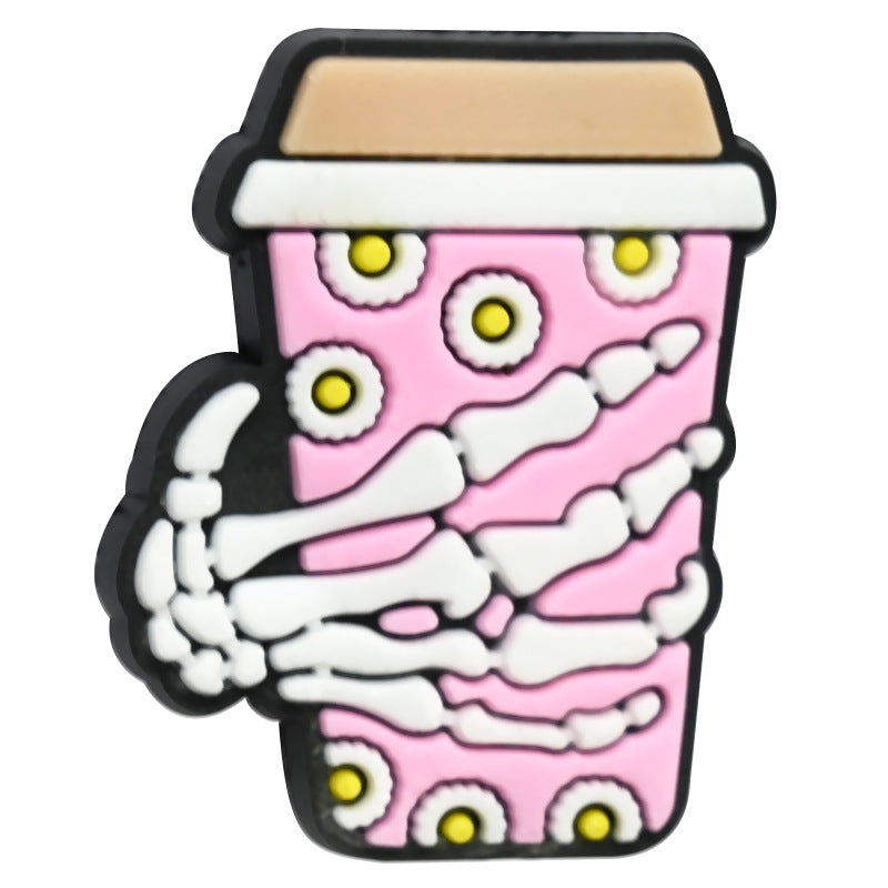 Halloween Drink Cup Series Silicone Focal Beads