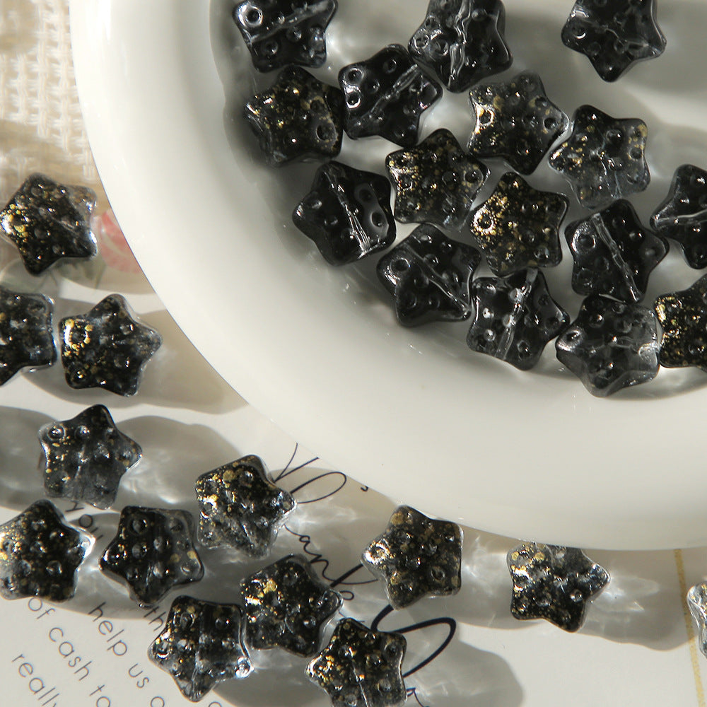 Five-pointed Star Glass beadable Beads Gradient Star