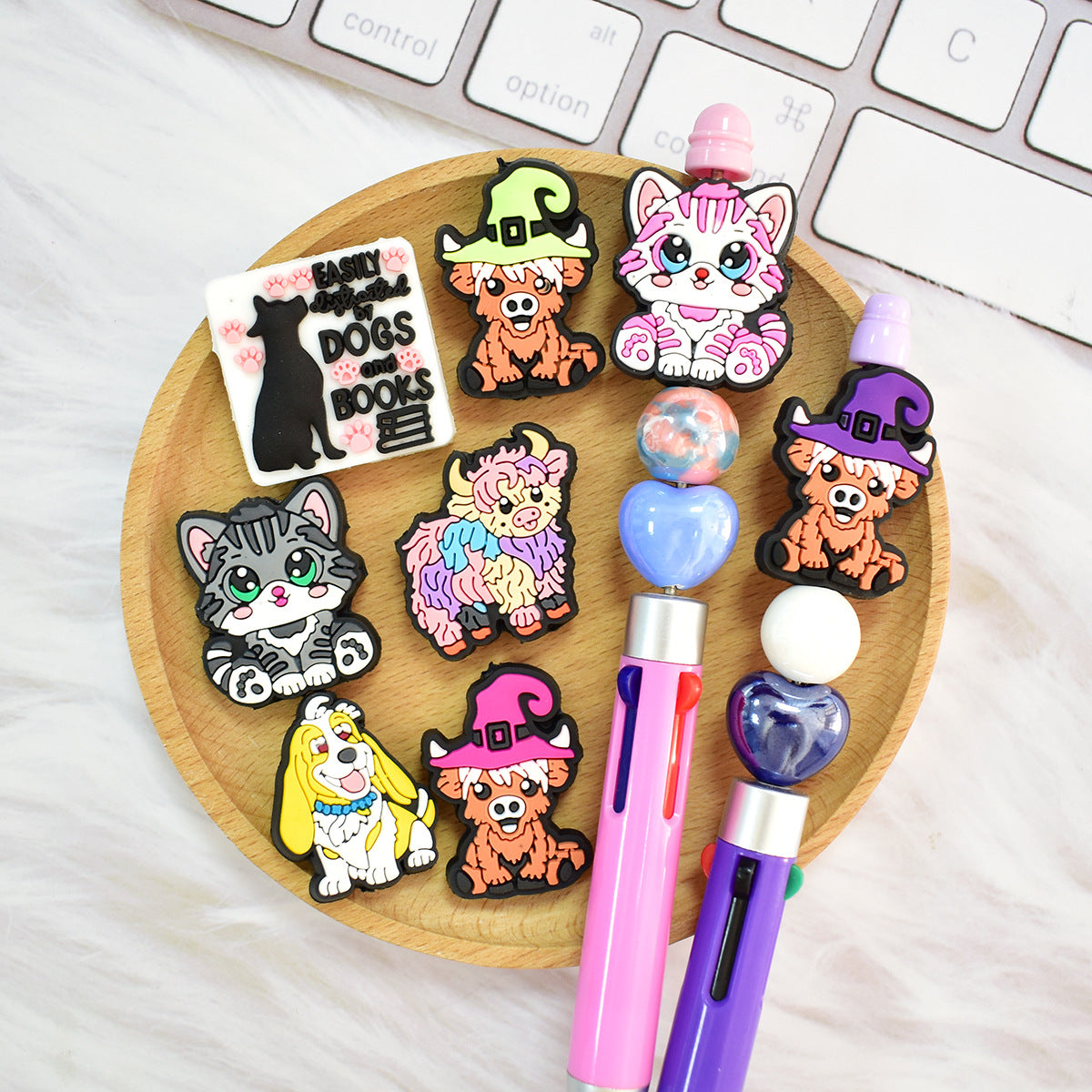 Cartoon Animal Series Silicone Focus Beads