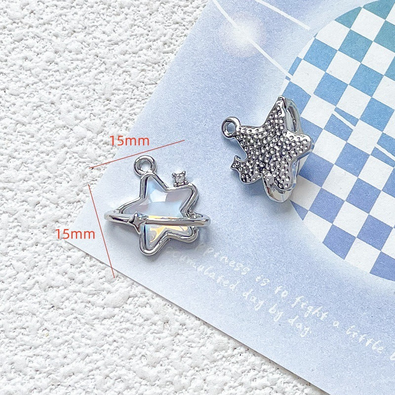 1 pc Alloy Heart Butterfly Cloud Moon Pendant