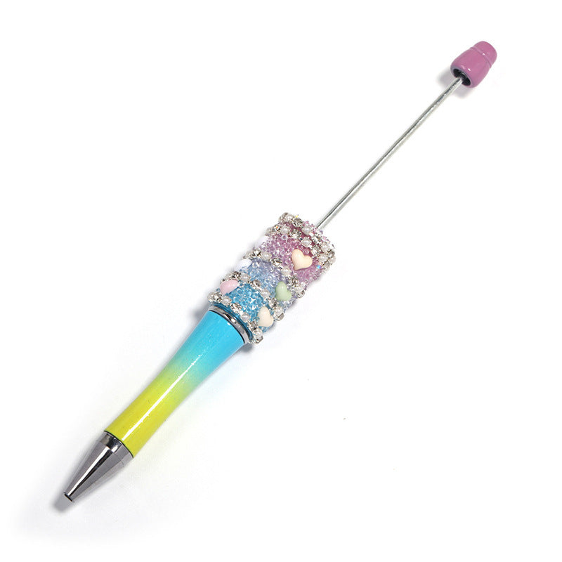 Heart-shaped Multicolor Beaded Pen