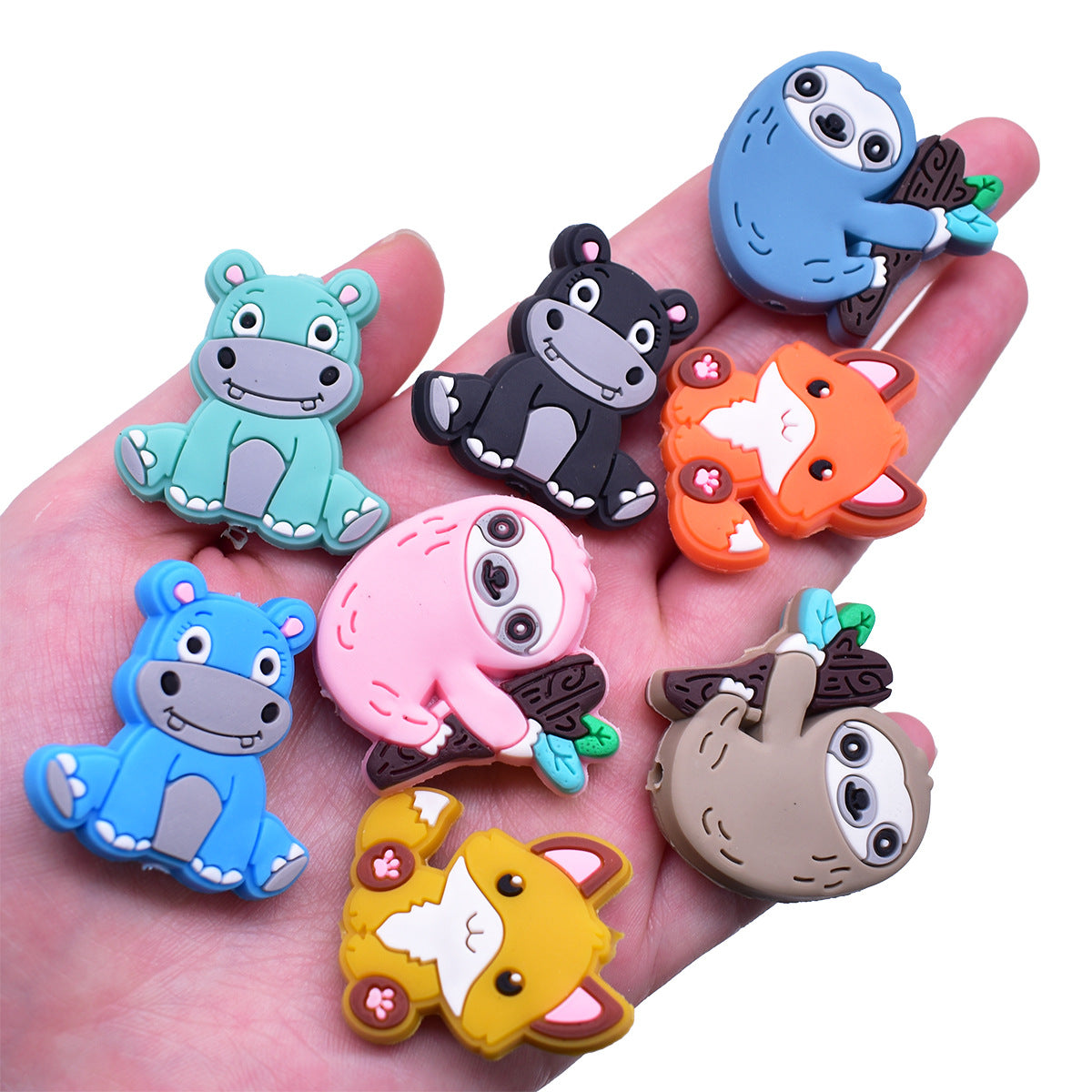Cute Animal Series Silicone Focal Beads Silicone Focal Beads