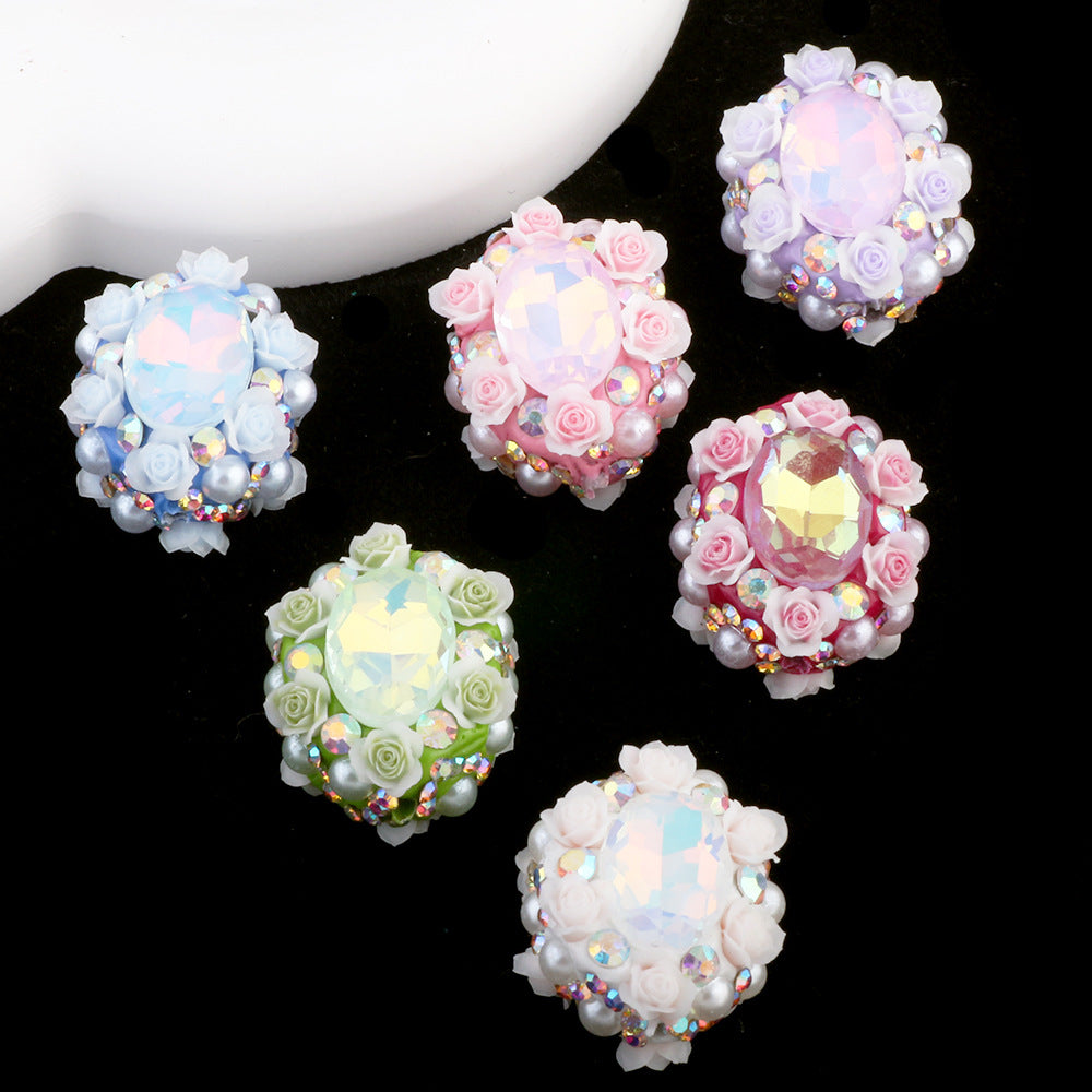 Artificial Flowers with Pearl Inlay Beads