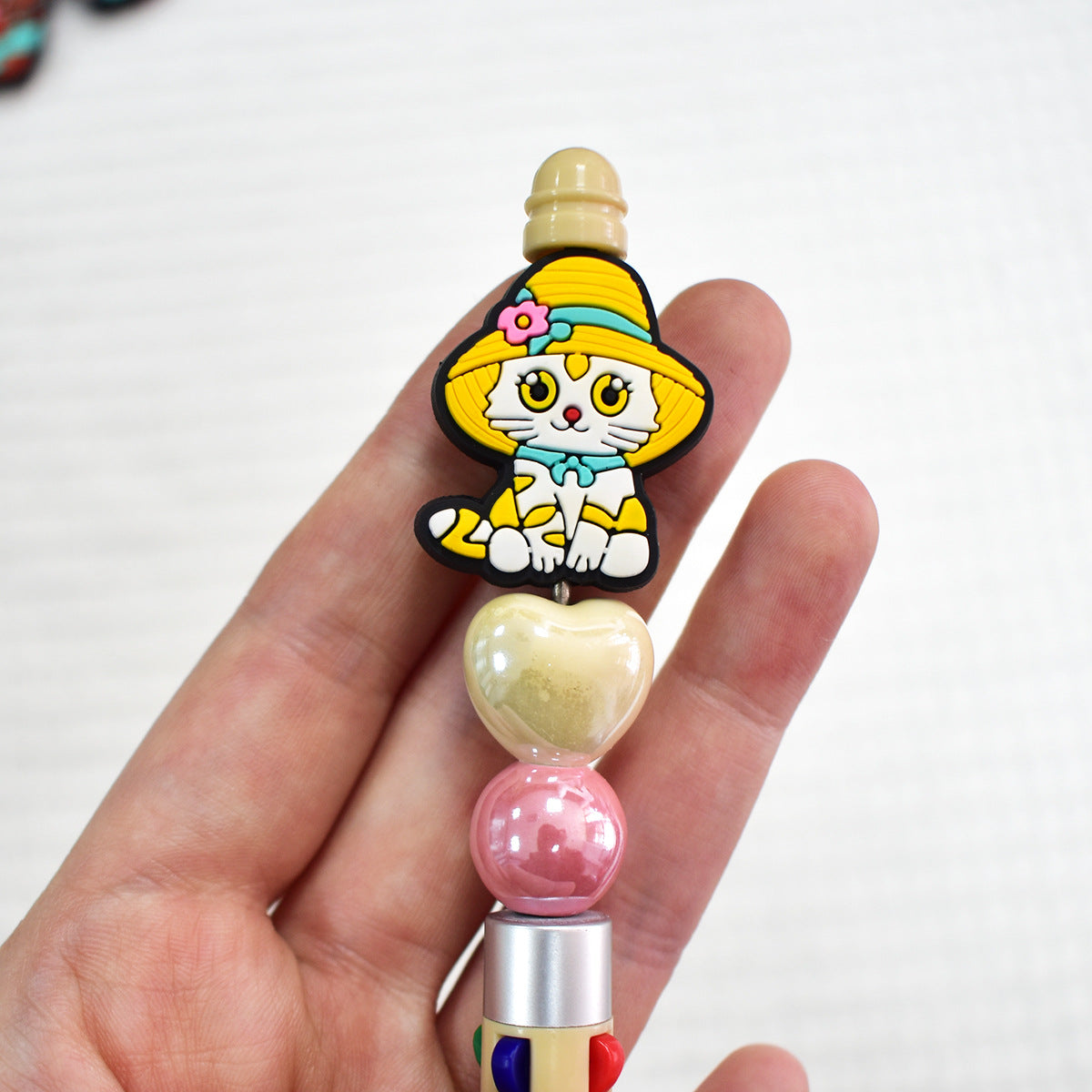 Cute Cartoon Cat Series Silicone Focus Beads Silicone Focus Beads