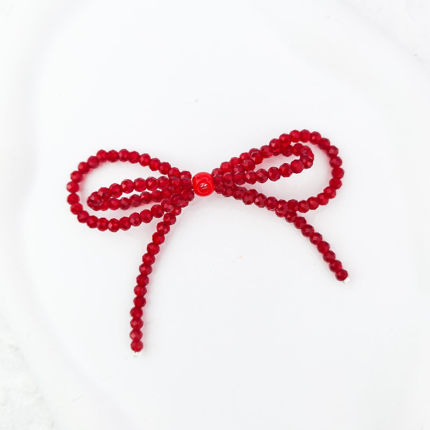 Bling Gorgeous Double-Layer Crystal Pen-Through Bowknot
