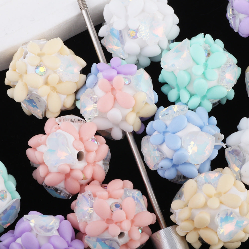 Zircon Butterfly Flower Cluster Ball Diamond Ball