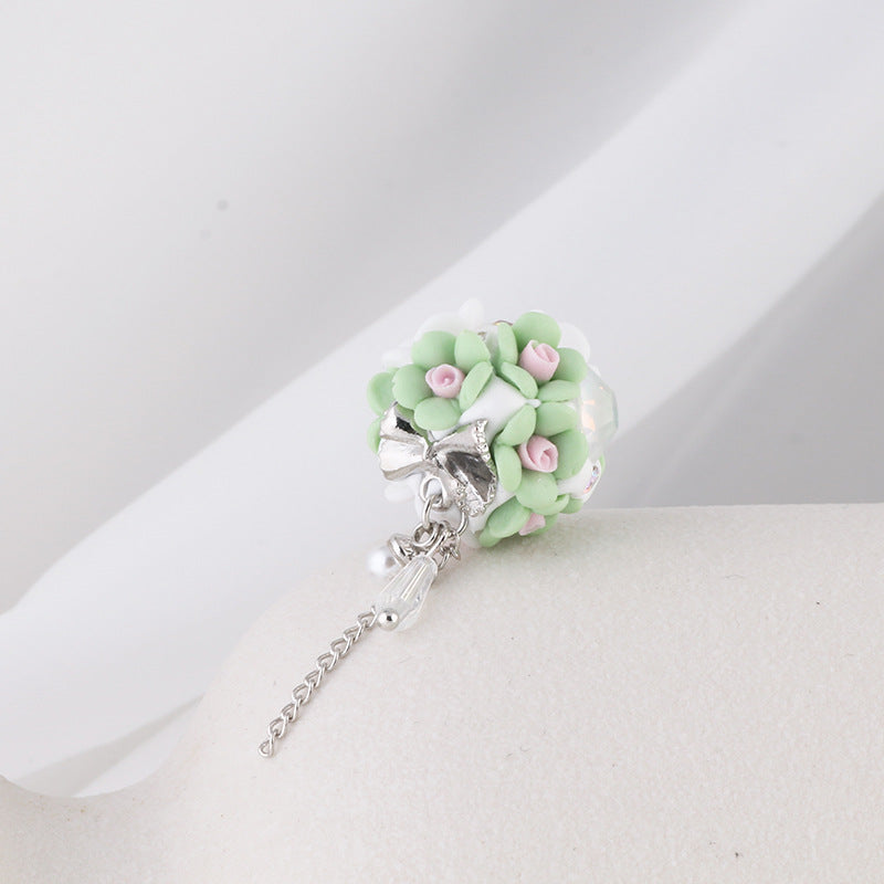 Flower Beads Luminous Gemstone Tassel Flower Soft Clay Beads