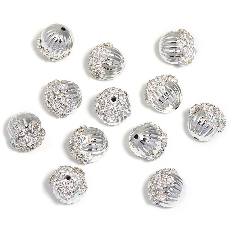 Rhinestone Pumpkin Beads Pinecone Drill Ball Beads
