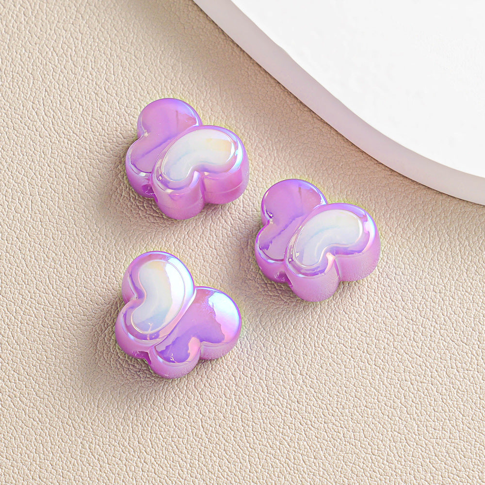 Cartoon Candy Color Butterfly Beads