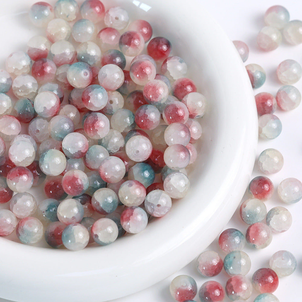 10mm Jade Fragment Glass Beads