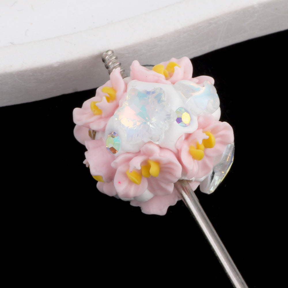 Zircon Flower Cluster Ball Flower Ball Diamond Ball