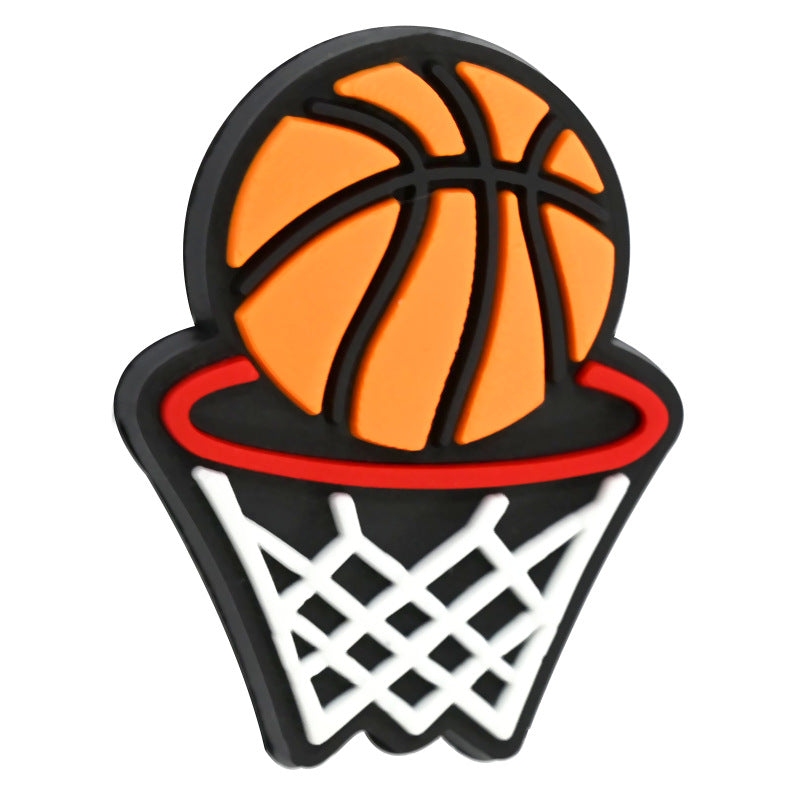 Basketball Series Silicone Focus Beads