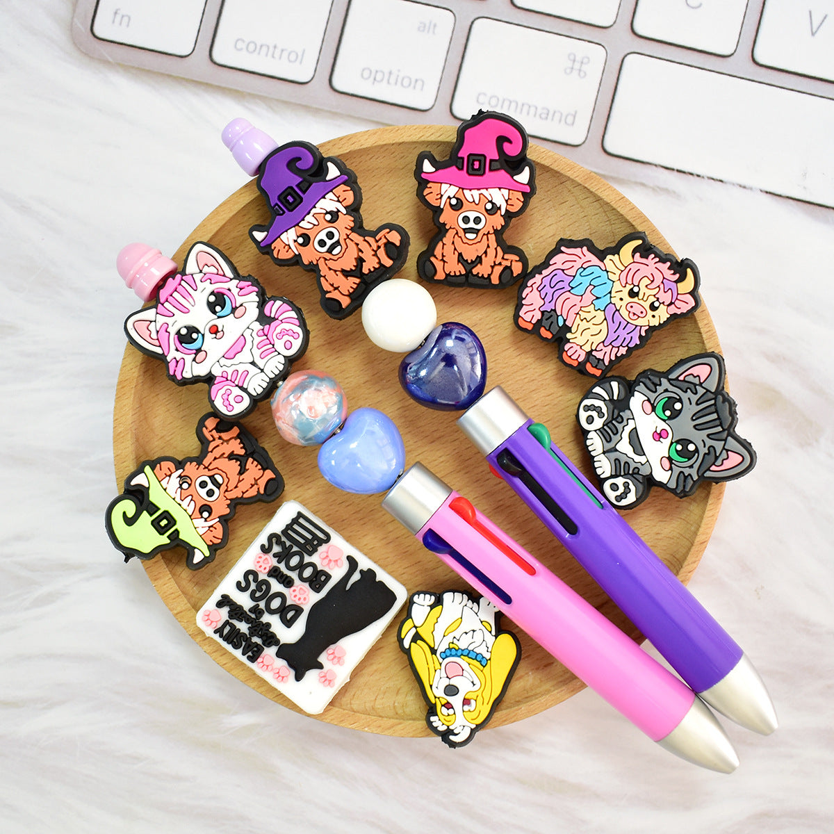 Cartoon Animal Series Silicone Focus Beads