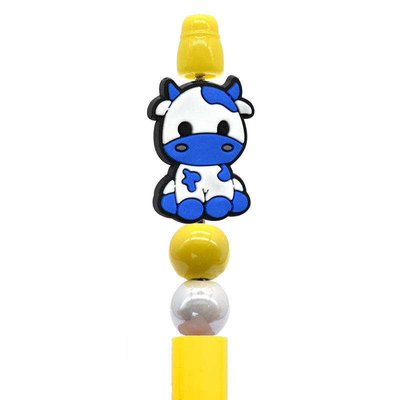 Cartoon Cute Animal Beaded Pen Silicone Focal Beads