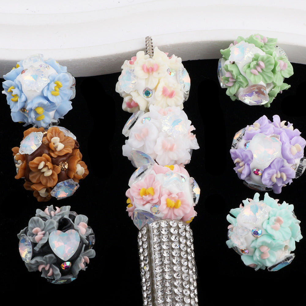 Zircon Flower Cluster Ball Flower Ball Diamond Ball
