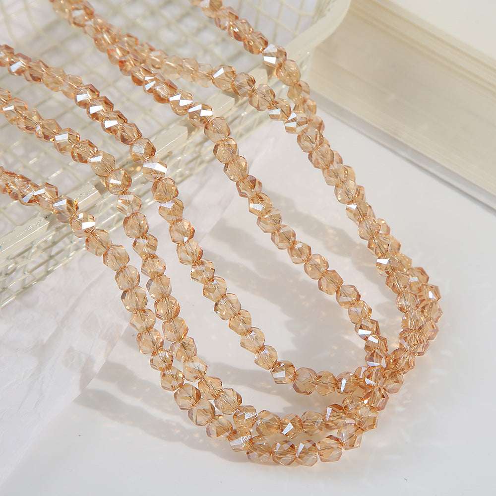 6mm artificial crystal Rhombus Beads Pointed Faceted Beads