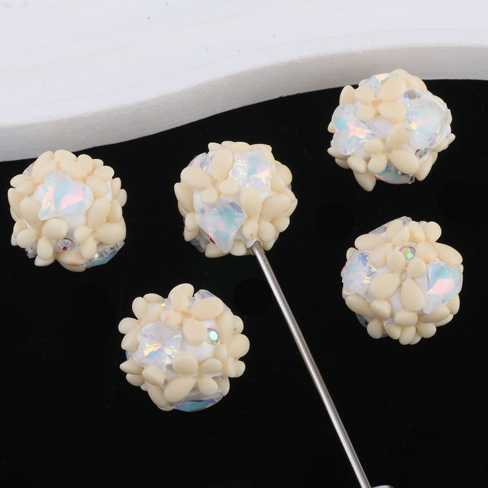 Zircon Butterfly Flower Cluster Ball Diamond Ball