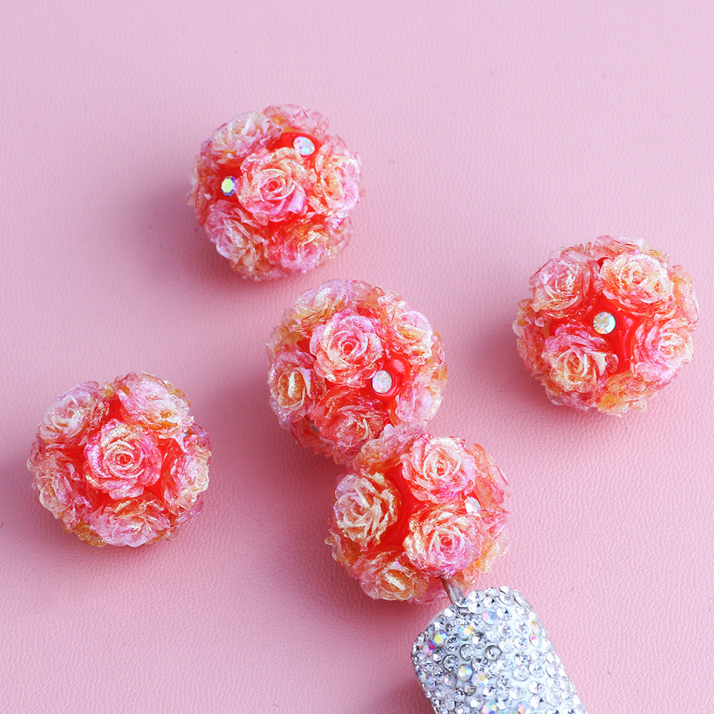 Luminous Artificial Rose Ball