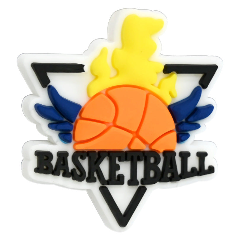 Basketball Series Silicone Focus Beads