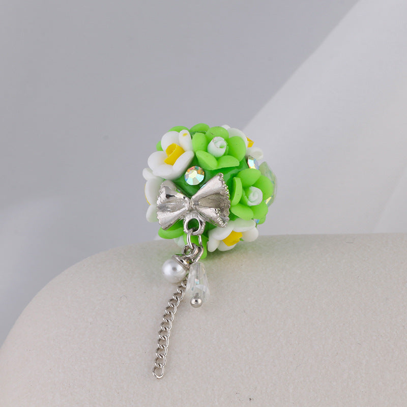 Flower Beads Luminous Gemstone Tassel Flower Soft Clay Beads