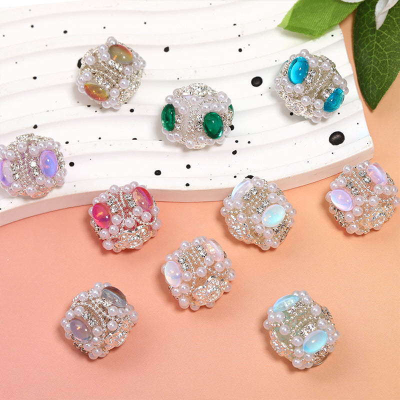 Rose Flower Drill Ball Beaded