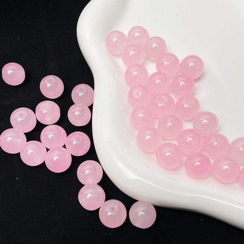 8mm two-color glass beads