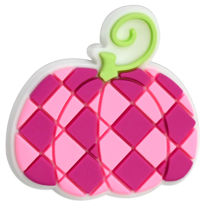 Halloween Pumpkin Silicone Focal Beads