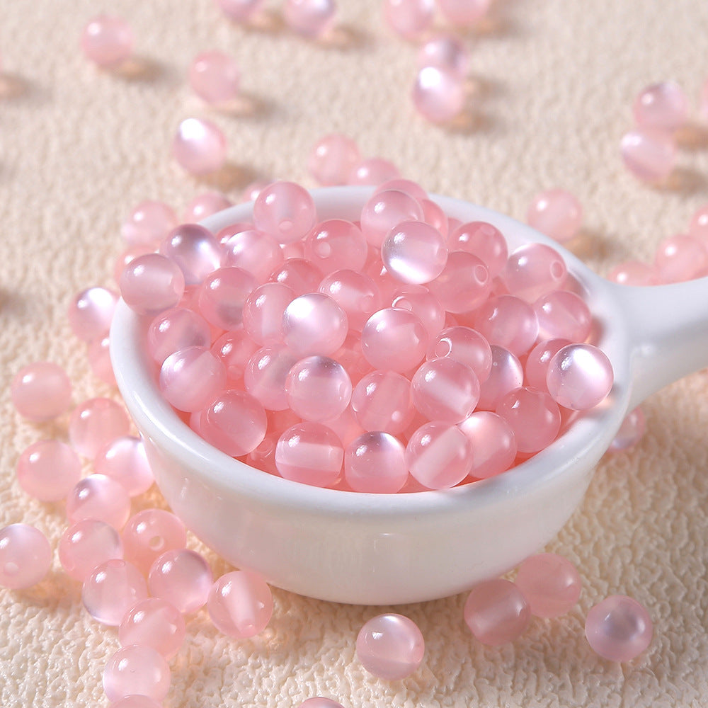6-12mm cat eye glass beads