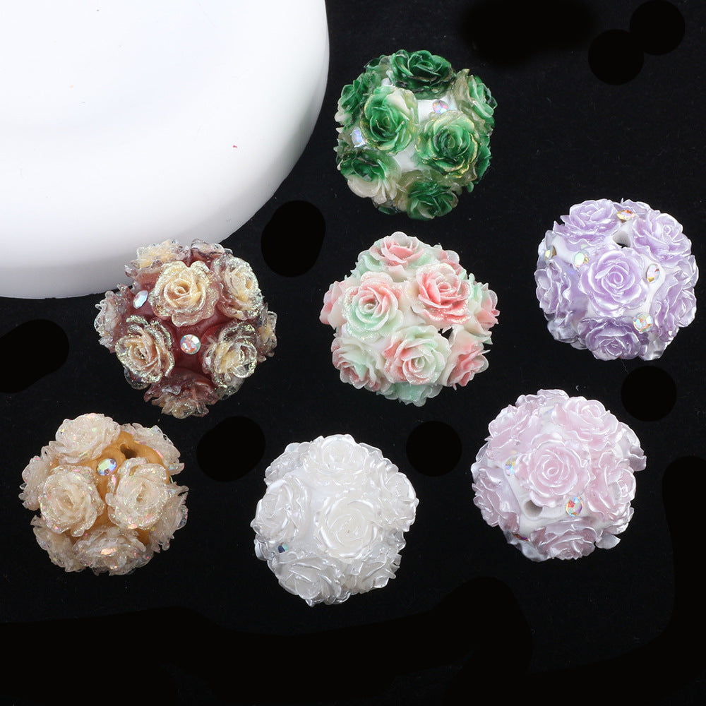 Luminous Artificial Rose Ball