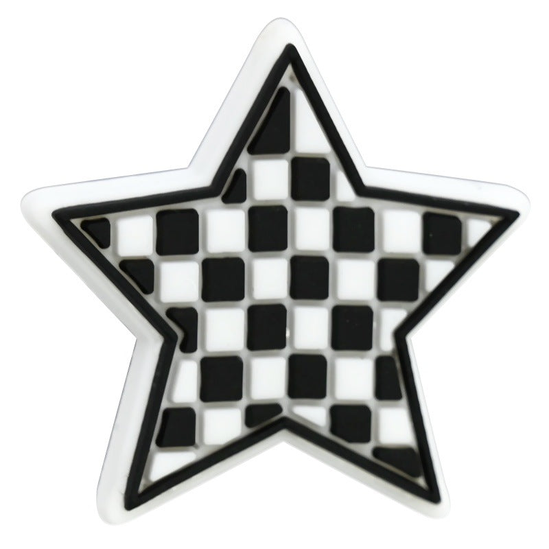Grid Star Series Silicone Focus Beads