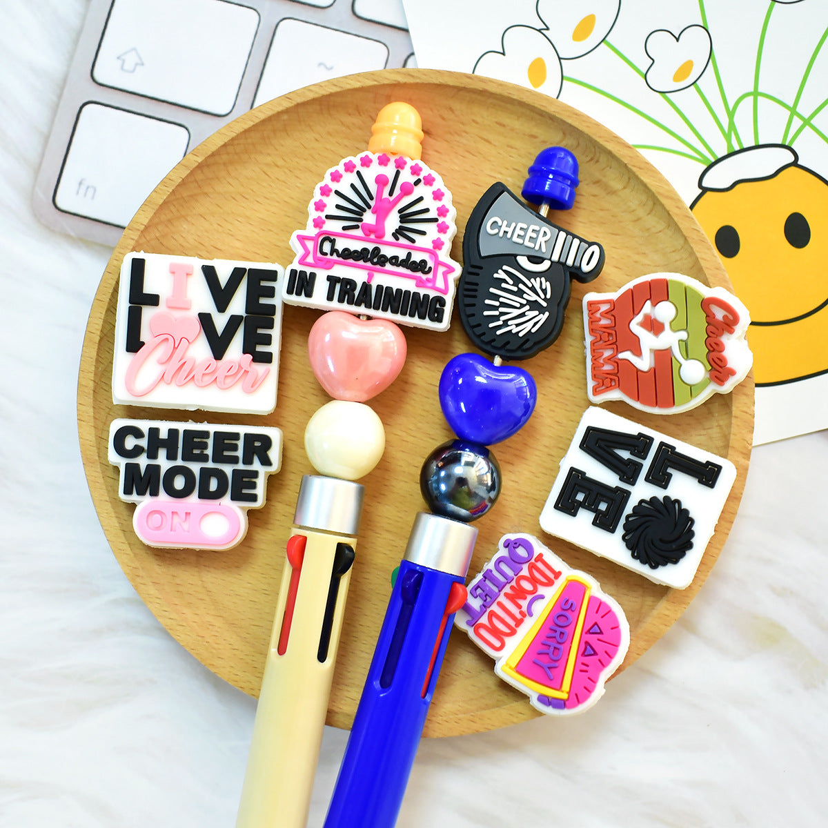 Cheerleading Series Silicone Focus Beads