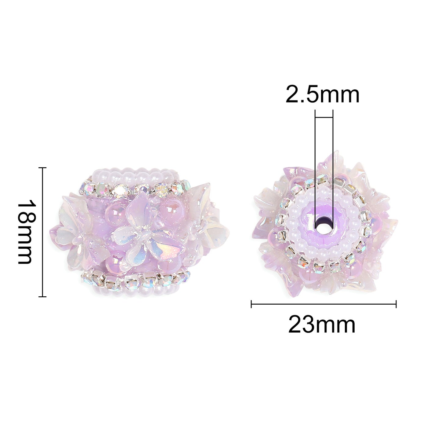 Butterfly Pearl Diamond Ball Rhinestone