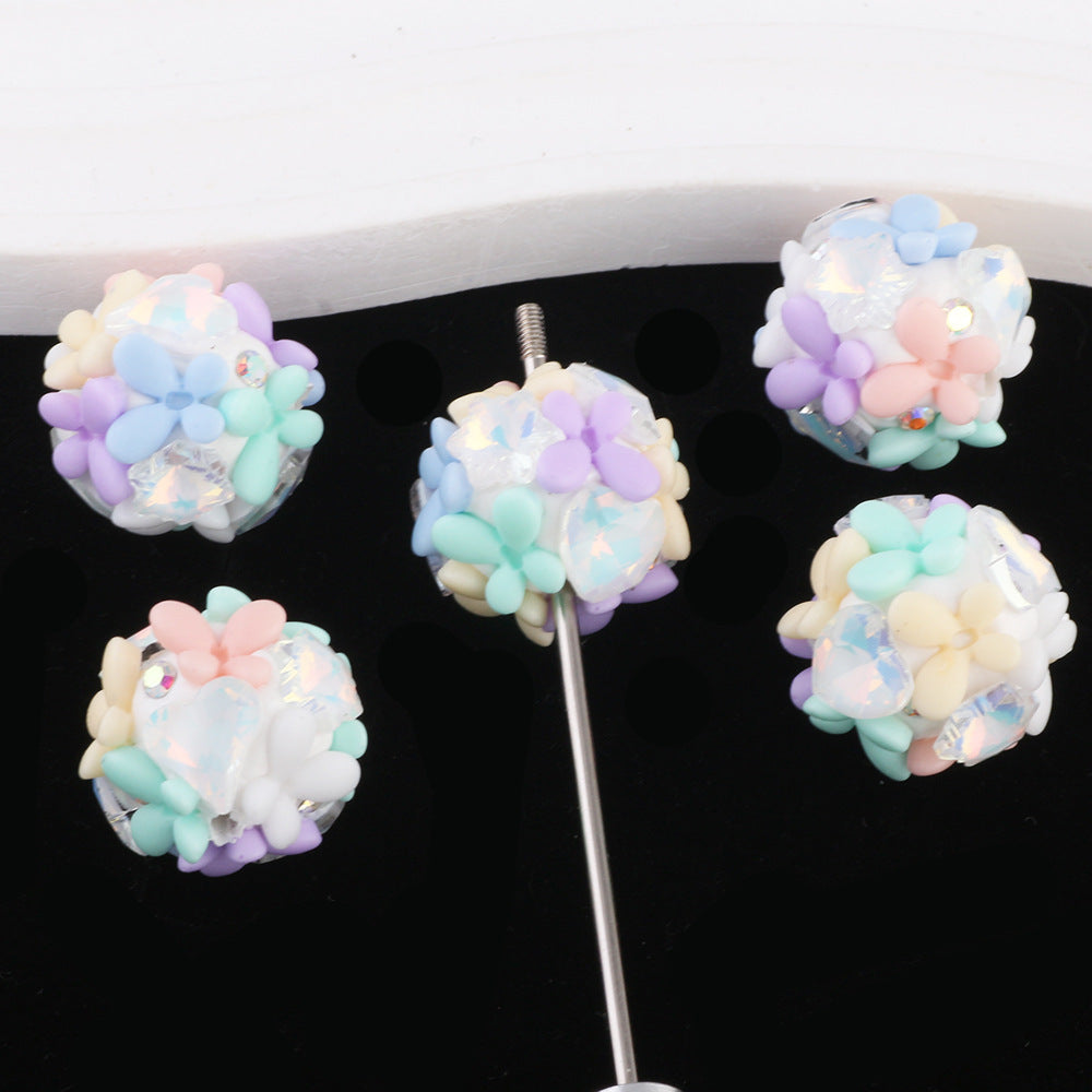 Zircon Butterfly Flower Cluster Ball Diamond Ball