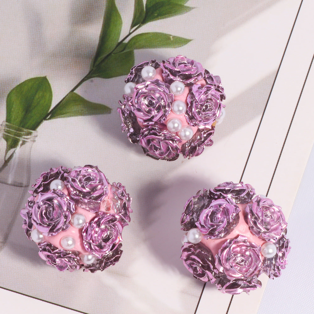 Halloween Metallic Rose Flower Ball