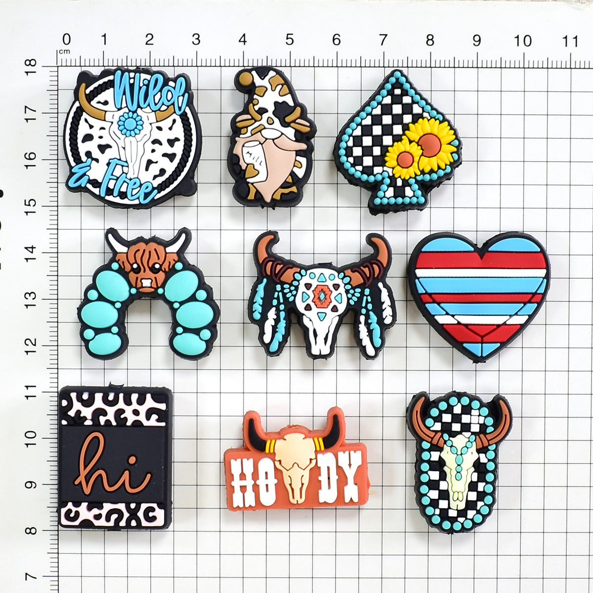 High-Value Cartoon Cowboy Series Silicone Focus Beads Silicone Focus Beads