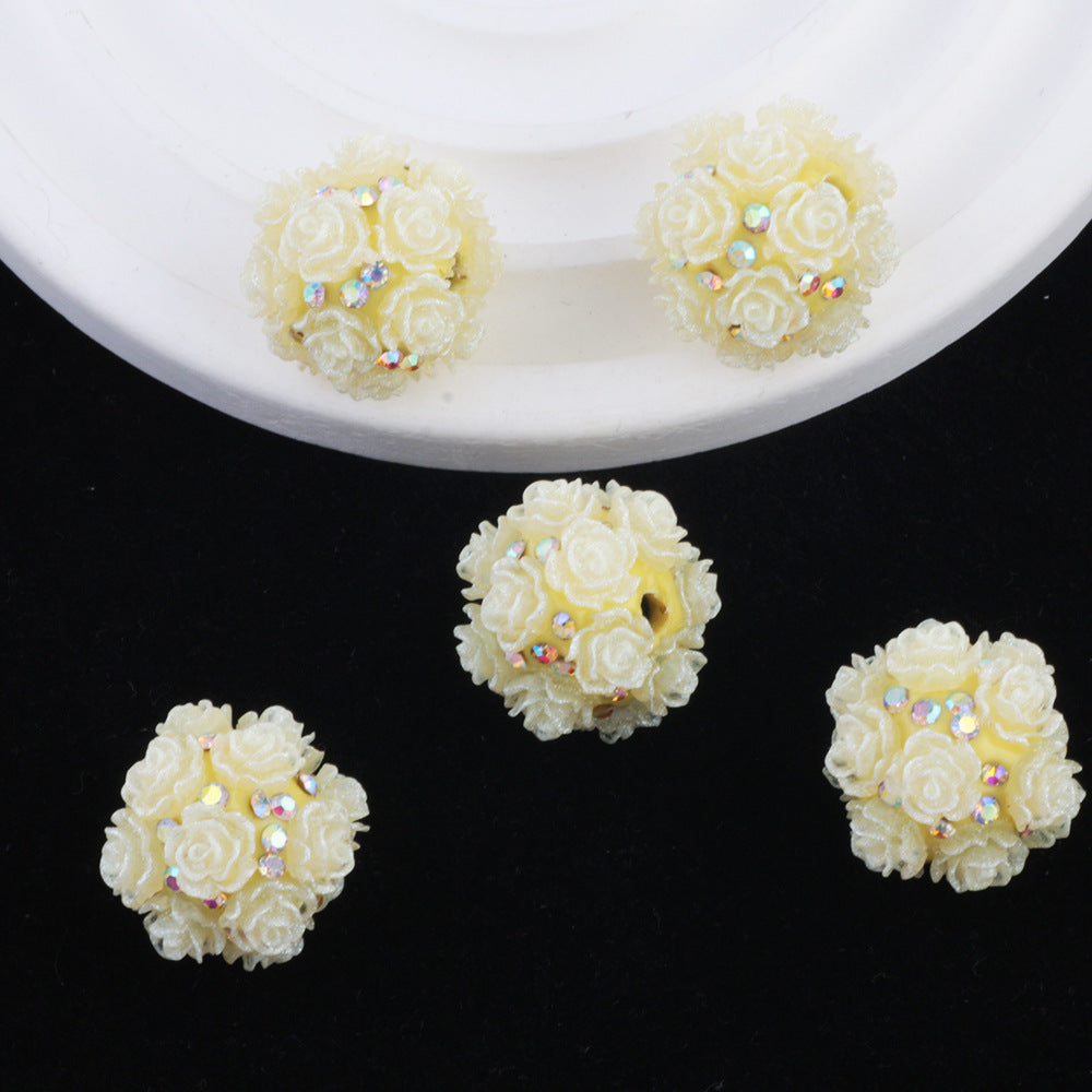 2cm Luminous Inlaid Diamond Flower Ball Diamond Ball