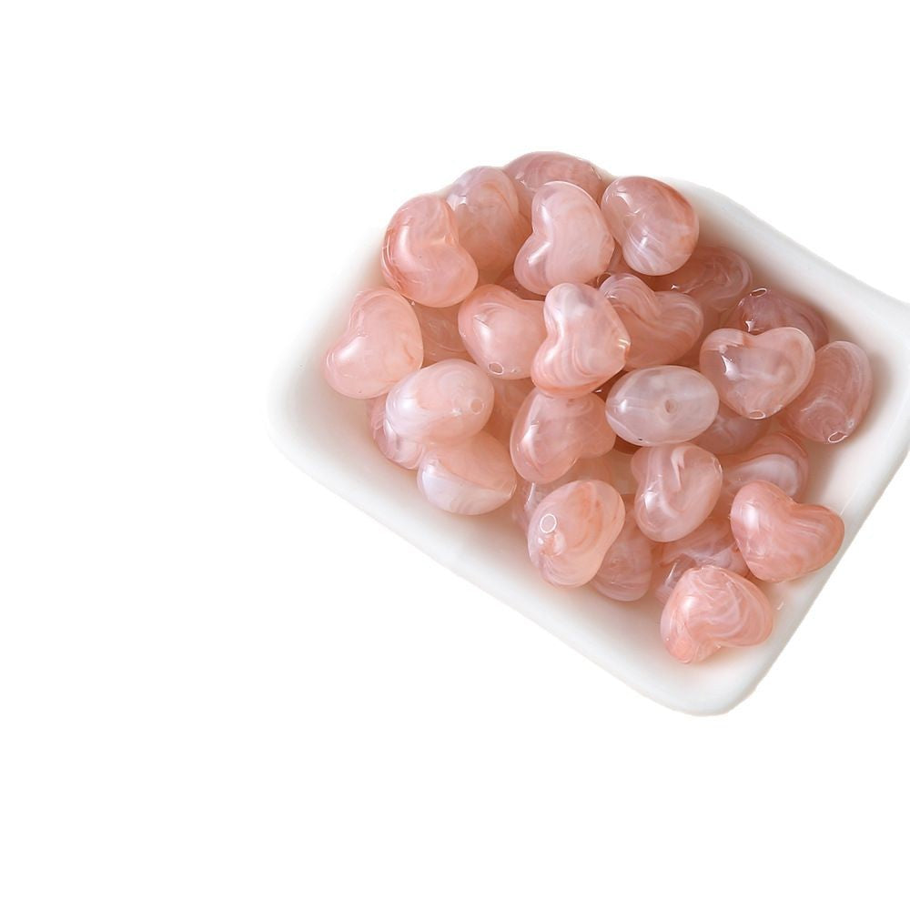Heart shape beadable beads