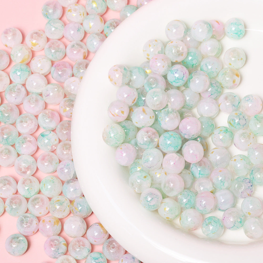 10mm Jade Fragment Glass Beads