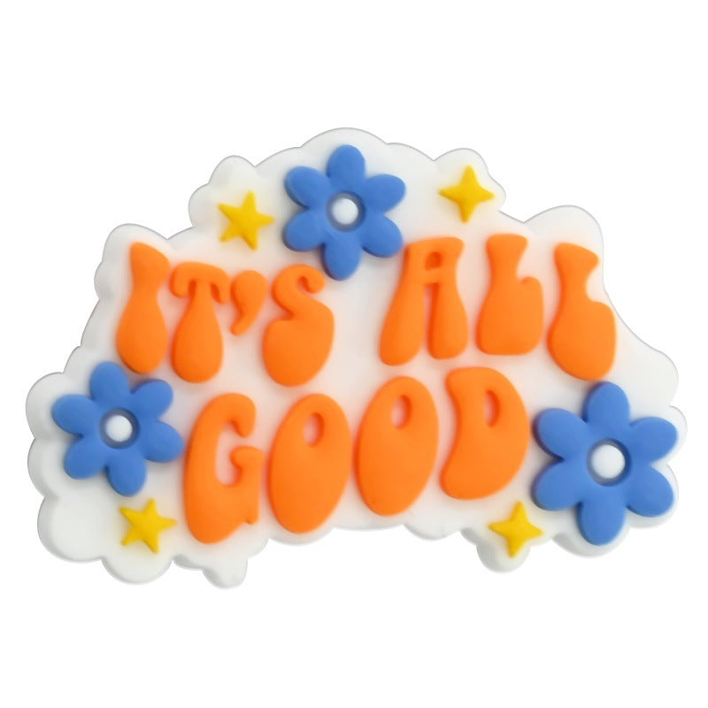 English Phrases Silicone Focus Beads Silicone Focus Beads