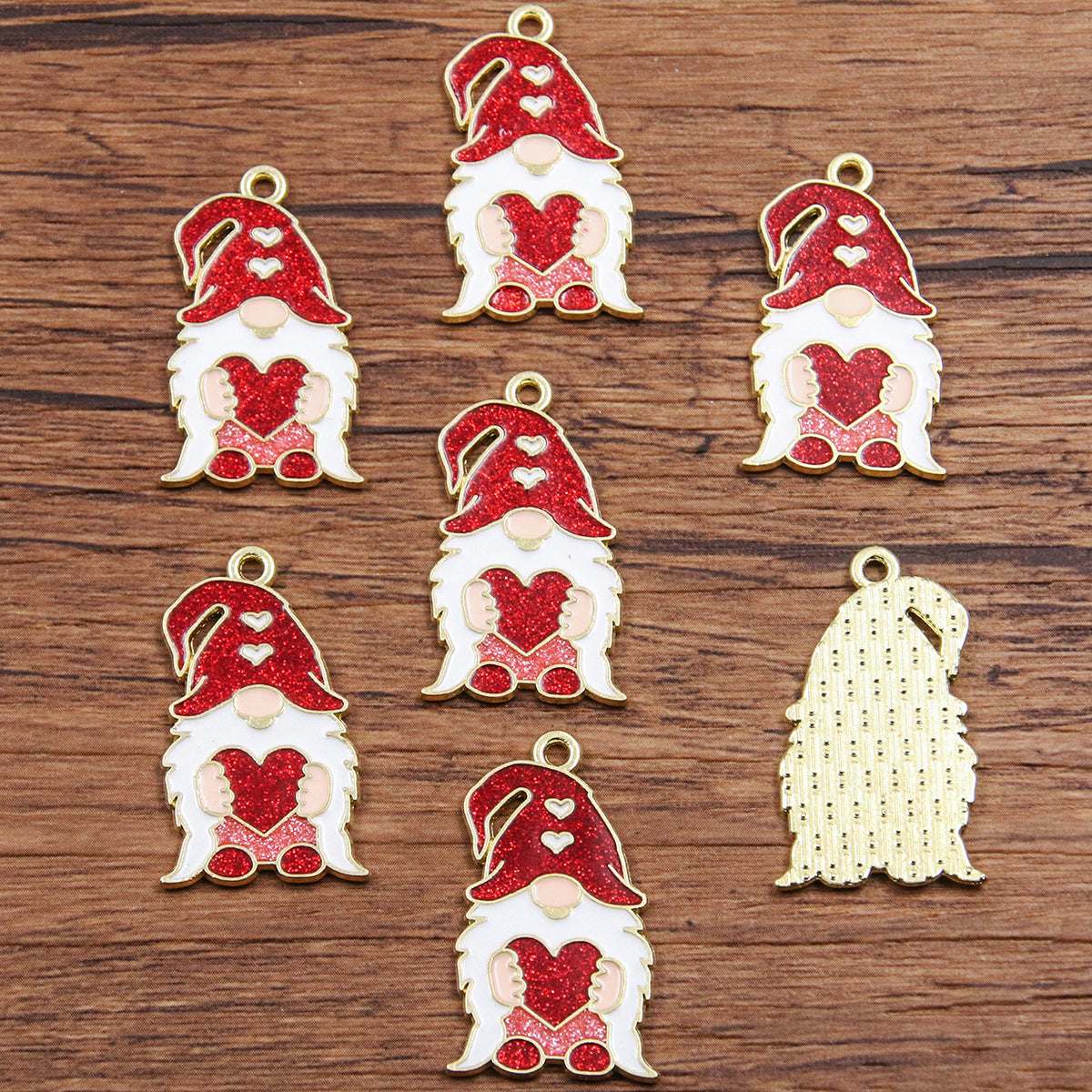 16 Multi-Color Valentine's Day Oil Drop Heart Rose Flower Letter Lip Envelope Charms