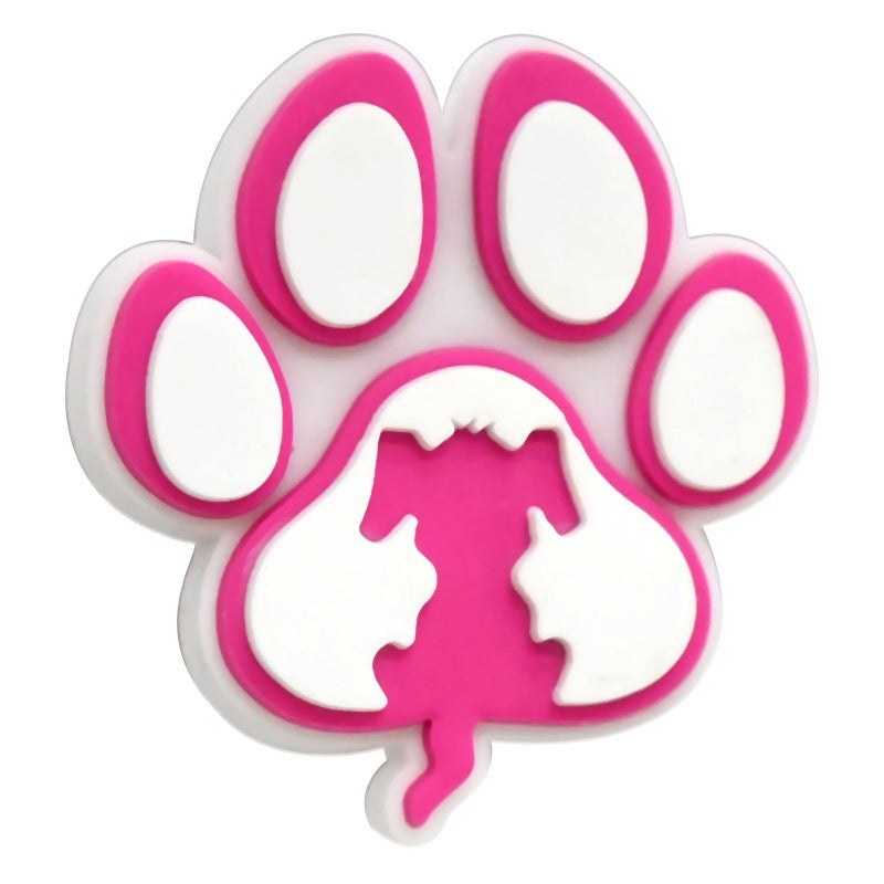 Cartoon Animal Footprint Series Silicone Focus Beads Silicone Focus Beads