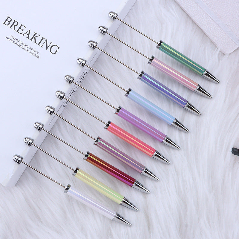 Colorful Electroplated Beaded Pen