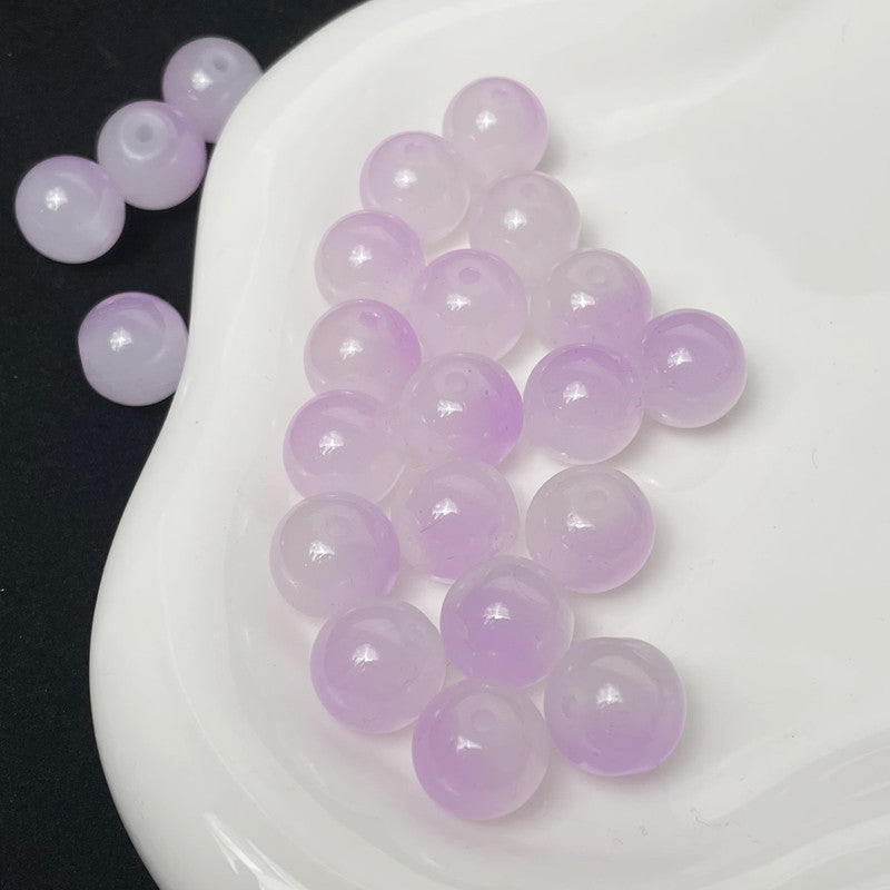 8mm two-color glass beads