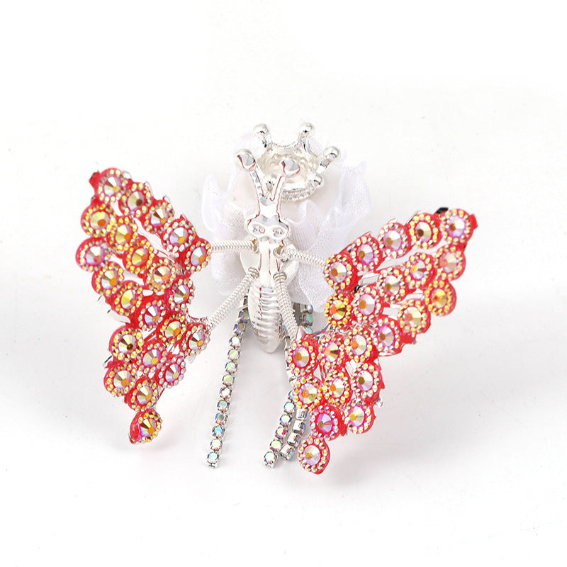 Rhinestone Wings Butterfly Square Beads