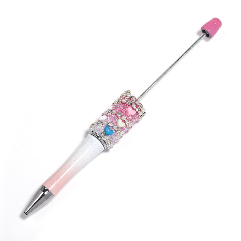 Heart-shaped Multicolor Beaded Pen