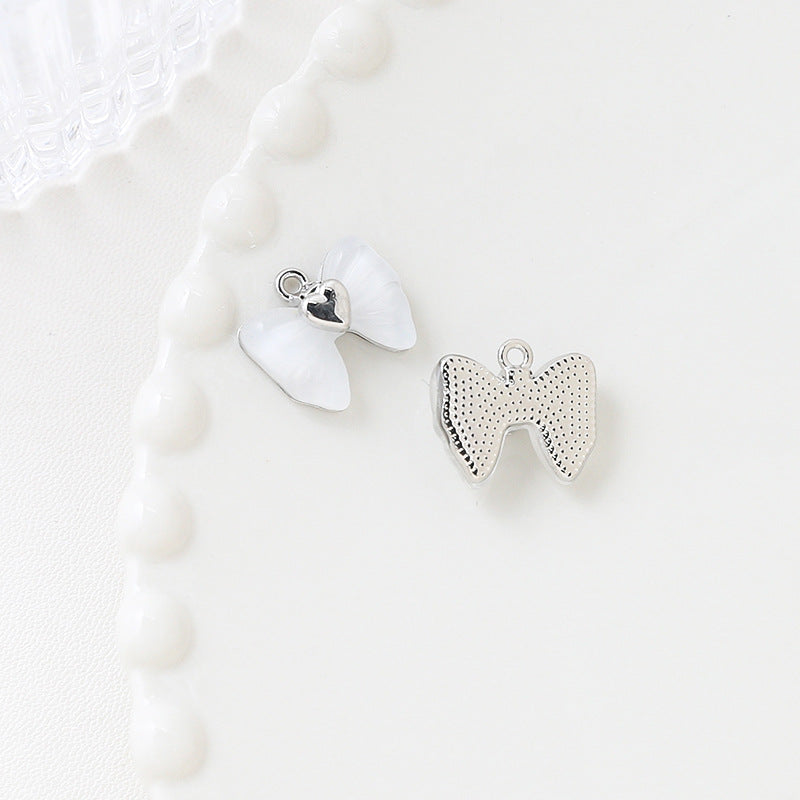 1 pc Sweet Cool Style Bowknot Gold Zircon Pendant