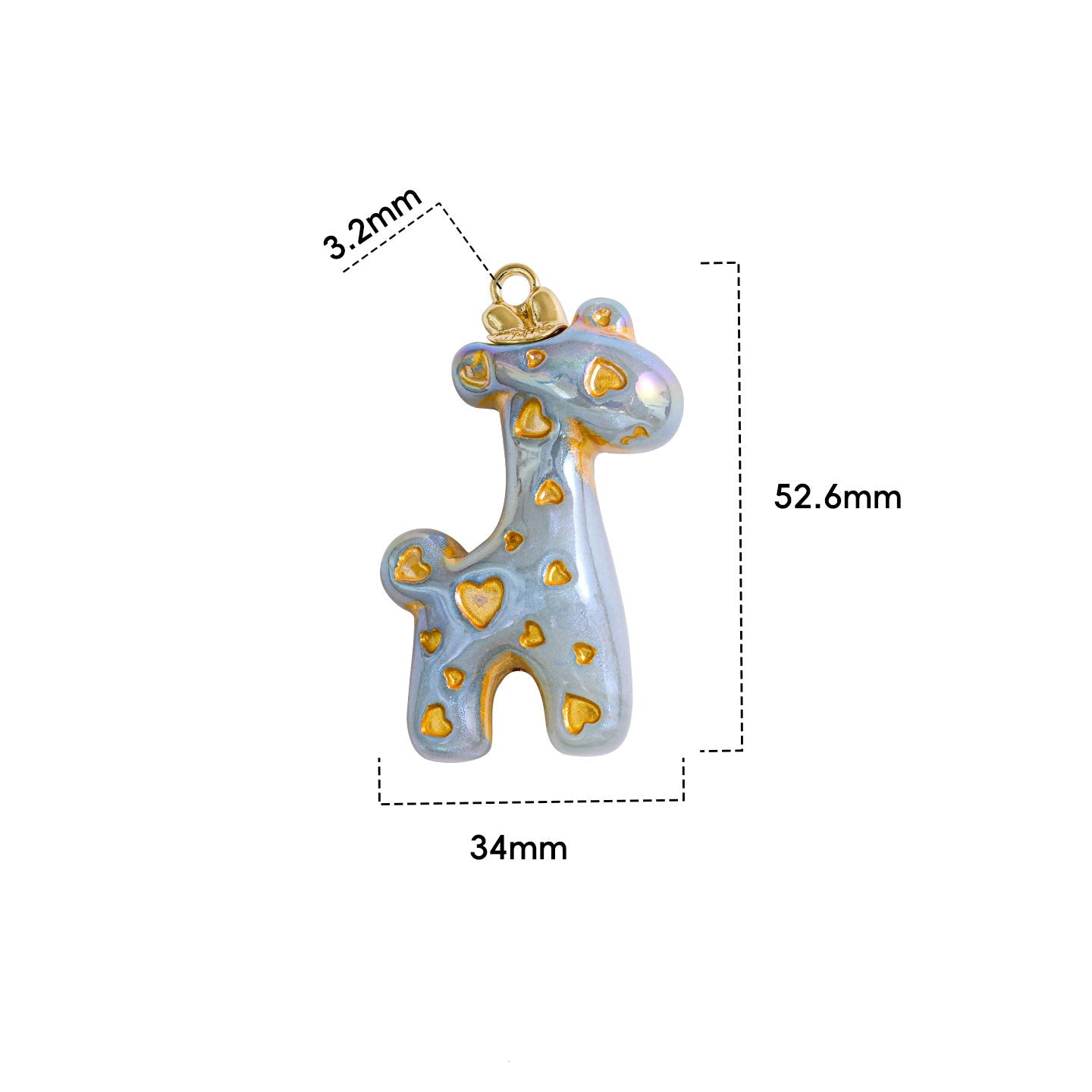 Christmas DIY Deer Head Bracelet Charm