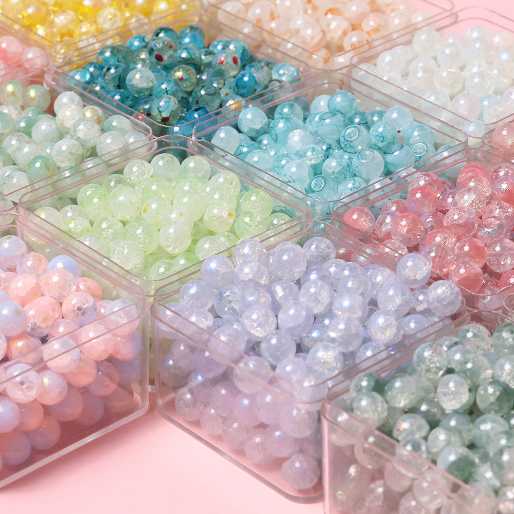 10mm Jade Fragment Glass Beads